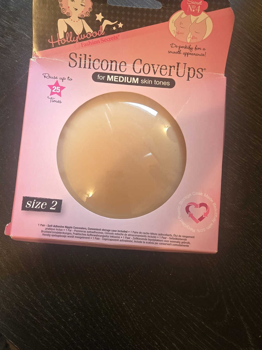 Hollywood Fashion Secrets Silicone CoverUps Medium - Nude (Size 2)